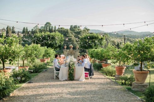 Wedding Reception at Villa Medicea di Lilliano, Luxury Florals